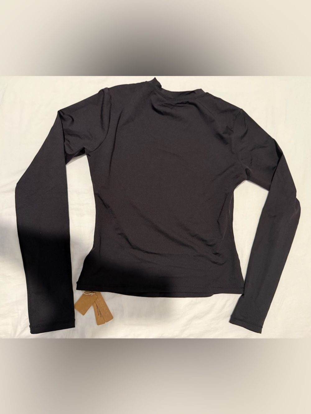 SKIMS Black Long Sleeve SWIM Top - Picture 2 of 7